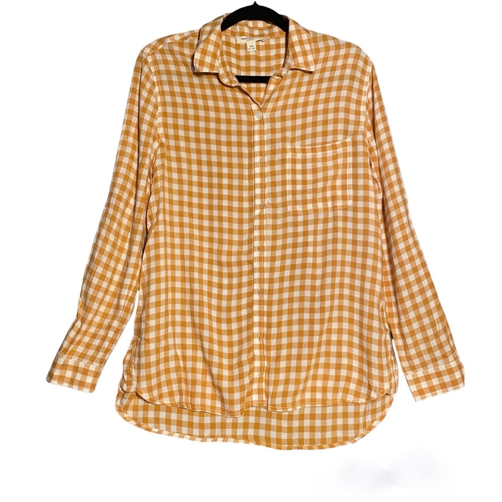 Lightweight Soft Long-Sleeve Plaid Shirt BeachLunchLounge - M